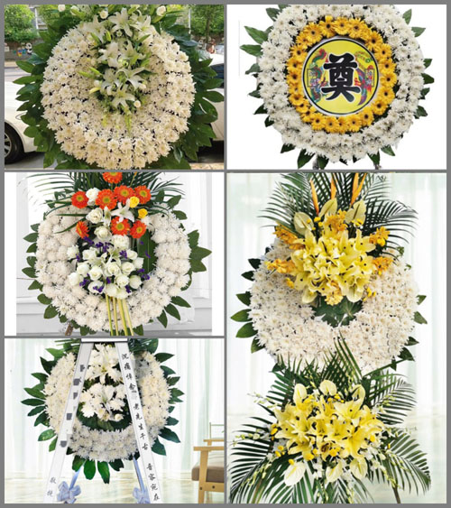 山东济宁泗水县大黄沟乡大黄沟村花圈速递